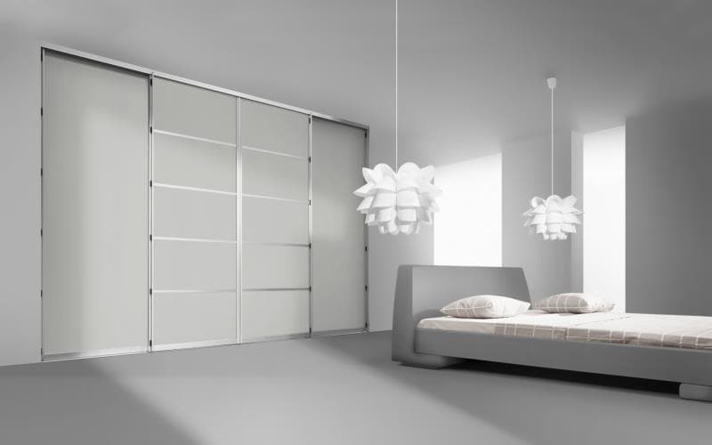 Sorrento Gloss Light Grey Bedroom